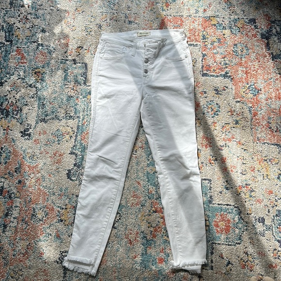 White Madewell jeans 10” high rise skinny size 26 - Picture 1 of 5